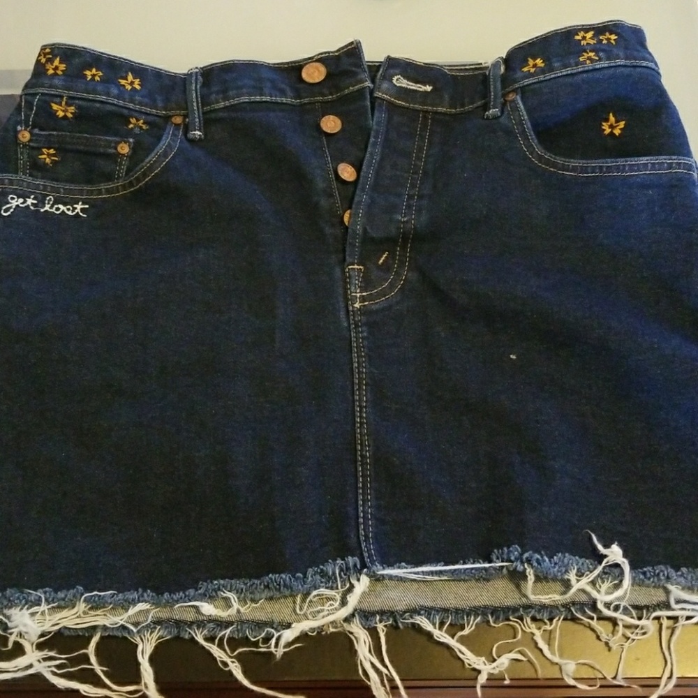Mother brand jean skirt